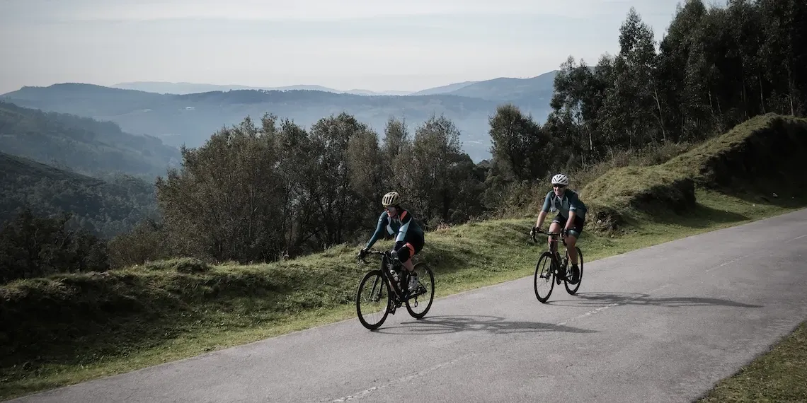 Biking in the mountains