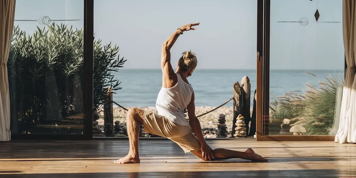 yoga with sea