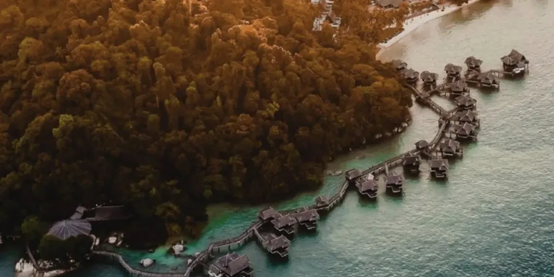 Spa village in Pangkor Laut Resort in Malaysia