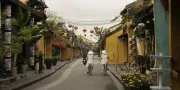 biking in the city