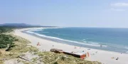 view of beach and ocean