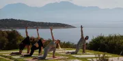 yoga in garden 