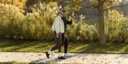 two people on a walk in nature